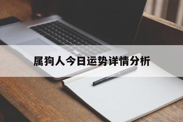 属狗人今日运势详情分析