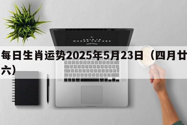 每日生肖运势2025年5月23日（四月廿六）
