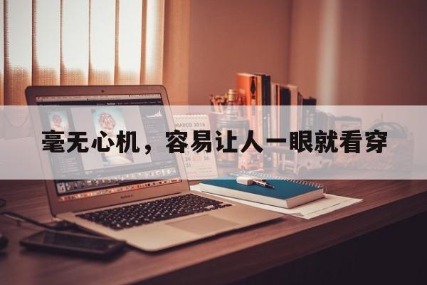 毫无心机，容易让人一眼就看穿